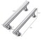 CABDM 4 inch 102mm 2 Pack Polished Chrome Cabinet pulls Solid HeavyDuty Handles Hardware for Kitchen Badroom Drawer Square Pulls Cupboard Cabinets