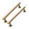 CABDM 5 inch 128mm 10 Pack Antique Brass Cabinet pulls Solid HeavyDuty Handles Hardware for Kitchen Badroom Drawer Square Pulls Cupboard Cabinets