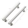 CABDM 5 inch 128mm 10 Pack Brushed Satin Nickel Cabinet pulls Solid HeavyDuty Handles Hardware for Kitchen Badroom Drawer Square Pulls Cupboard Cabinets