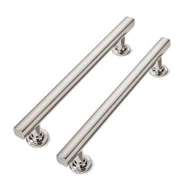 CABDM 5 inch 128mm 10 Pack Polished Nickel Cabinet pulls Solid HeavyDuty Handles Hardware for Kitchen Badroom Drawer Square Pulls Cupboard Cabinets