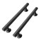 CABDM 5 inch 128mm 2 Pack Matte Black Cabinet pulls Solid HeavyDuty Handles Hardware for Kitchen Badroom Drawer Square Pulls Cupboard Cabinets