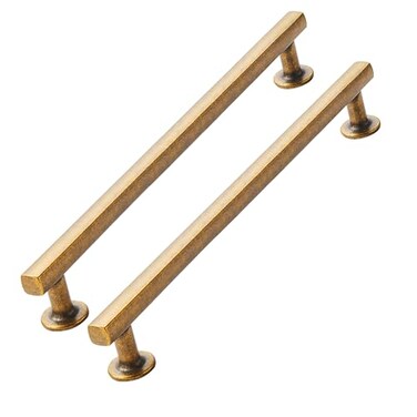 CABDM 6 inch 152mm 10 Pack Antique Brass Cabinet pulls Solid HeavyDuty Handles Hardware for Kitchen Badroom Drawer Square Pulls Cupboard Cabinets
