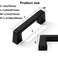 CABDM 6 Pack 3 inch Solid Matte Black Cabinet Handles Kitchen Hardware Drawers Bathroom Vanity Cabinet Door Handles