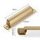 CABDM 6 Pack Brass Cup Pulls 376mm Center to Center Drawer Pulls Brushed Brass Cabinet Cup Pulls Kitchen Cabinet Hardware Brushed Gold Cabinet Handles Bin Cup Drawer Handles Gold Knobs