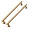 CABDM 8 inch 203mm 2 Pack Antique Brass Cabinet pulls Solid HeavyDuty Handles Hardware for Kitchen Badroom Drawer Square Pulls Cupboard Cabinets