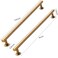 CABDM 8 inch 203mm 2 Pack Antique Brass Cabinet pulls Solid HeavyDuty Handles Hardware for Kitchen Badroom Drawer Square Pulls Cupboard Cabinets