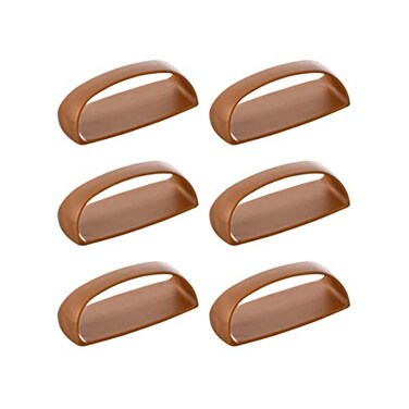 CcHhyyt 6 Pack SelfStick Instant Cabinet Handle Pulls Drawer Pull Helper with Adhesive Sliding Door Handle Stick On Handle for Glass Windows Wardrobes Peel and Stick Knob Drill Free 6pcsSet Brown