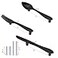 AchNau CENGOOD 3Pack Cabinet Pulls Spoon Knife Fork Shape Door Handles Hole Center 3 Matte Black