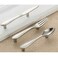 AchNau CENGOOD 3Pack Cabinet Pulls Spoon Knife Fork Shape Door Handles Hole Center 3 Silver