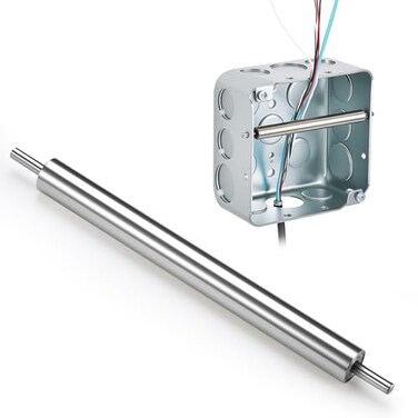 Chunful 1 Pcs Steel Wire Pulling Roller Electrical Wire Pulling Tool Single Person Operation Supports and Keeps It Level with the Connector for 4 Electrical Box