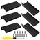 Cionyce 12 Pack Hidden Cabinet Pulls 31580mm Finger Edge Pulls Matte Black Concealed Handles Aluminum Dresser Tab Pull for WardrobeCupboardKitchen