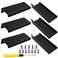 Cionyce 12 Pack Hidden Cabinet Pulls 31580mm Finger Edge Pulls Matte Black Concealed Handles Aluminum Dresser Tab Pull for WardrobeCupboardKitchen