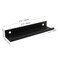 Cionyce 6 Pack Hidden Cabinet Pulls 472120mm Finger Edge Pulls Matte Black Concealed Handles Aluminum Dresser Tab Handle for WardrobeCupboardKitchen