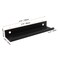Cionyce 6 Pack Hidden Cabinet Pulls 472120mm Finger Edge Pulls Matte Black Concealed Handles Aluminum Dresser Tab Handle for WardrobeCupboardKitchen
