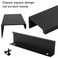 Cionyce 6 Pack Hidden Cabinet Pulls 472120mm Finger Edge Pulls Matte Black Concealed Handles Aluminum Dresser Tab Handle for WardrobeCupboardKitchen