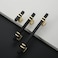 Coinkoly 10 Pack 5 Inch128mm Matte Black and Gold Cabinet Pulls Kitchen Cabinet Handles Matte Black and Gold Drawer Hardware for Cabinets