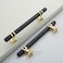 Coinkoly 10 Pack 5 Inch128mm Matte Black and Gold Cabinet Pulls Kitchen Cabinet Handles Matte Black and Gold Drawer Hardware for Cabinets