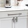 Coinkoly 10 Pack 5128mm Brushed Satin Nickel Cabinet Pulls Knurled Kitchen Cabinet Handles Drawer Pulls Cupboard Hardware for Cabinets