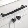 Coinkoly 10 Pack 712192mm Matte Black Cabinet Pulls Knurled Kitchen Cabinet Handles Drawer Pulls Cupboard Hardware for Cabinets