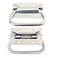 CORGRE Furniture Pulls Chest Hardware Handles Wooden Case Pulls Folding Pull Handle 2 Pack Nickel Plated