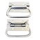 CORGRE Furniture Pulls Chest Hardware Handles Wooden Case Pulls Folding Pull Handle 2 Pack Nickel Plated