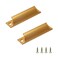 Coshar 2Pcs Window Sash Lift Handle Gold Aluminum Alloy 3Inch Hole Center Drawer Push Pull Handle Hardware for Sliding Window Kitchen Closet Gold 2 Pieces