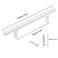 Coshar 6Pcs Hole Cneter 38 Cabinet Pulls Flat White Drawer Pulls Cabinet Handles Stainless Steel T Bar Pulls Kitchen Hardware Total Length 6