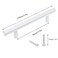 Coshar 6Pcs Hole Cneter 38 Cabinet Pulls Flat White Drawer Pulls Cabinet Handles Stainless Steel T Bar Pulls Kitchen Hardware Total Length 6