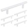 Coshar 6Pcs Hole Cneter 38 Cabinet Pulls Flat White Drawer Pulls Cabinet Handles Stainless Steel T Bar Pulls Kitchen Hardware Total Length 6