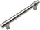 Cosmas 5 Pack 161128SN Satin Nickel Contemporary Bar Cabinet Handle Pull 5 128mm Hole Centers