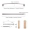 COTYKILEY 10 Pack 75 Inch192mm Brushed Satin Nickel Kitchen Cabinet Handles Silver Cabinet Pulls Cabinet Door Handles Kitchen Cabinet Hardware Cupboard Drawer Pulls Dresser Handles