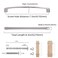 COTYKILEY 10 Pack 75 Inch192mm Brushed Satin Nickel Kitchen Cabinet Handles Silver Cabinet Pulls Cabinet Door Handles Kitchen Cabinet Hardware Cupboard Drawer Pulls Dresser Handles