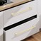 COTYKILEY 10 Pack 9 Inch228mm Brushed Brass Cabinet Handles Gold Kitchen Cabinet Pulls Cabinet Door Handles Kitchen Cabinet Hardware