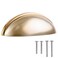 FIGO HOME Cup Drawer Pulls 10 Pack Gold Kitchen Cabinet Handles 3 Inch Cabinet Pulls Gold Cabinet Cup Pulls for Cabinets and Drawers Cup Pulls for Drawers Furniture Kitchen Cabinet Hardware