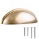 FIGO HOME Cup Drawer Pulls 10 Pack Gold Kitchen Cabinet Handles 3 Inch Cabinet Pulls Gold Cabinet Cup Pulls for Cabinets and Drawers Cup Pulls for Drawers Furniture Kitchen Cabinet Hardware