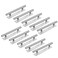 DBTHTSK 10 Pack SelfStick Push Pull Helper ABS Plastic Wardrobe Handle Instant Cabinet Drawer Furniture Handles Silver