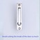 Dontay Pocket Door HandlesStainless Steel 304 Edge PullHidden Handle HardwareFlush Mount Sliding Door Pull for Bathroom CabinetsDrawers1Polished Chrome