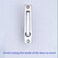 Dontay Pocket Door HandlesStainless Steel 304 Edge PullHidden Handle HardwareFlush Mount Sliding Door Pull for Bathroom CabinetsDrawers1Polished Chrome