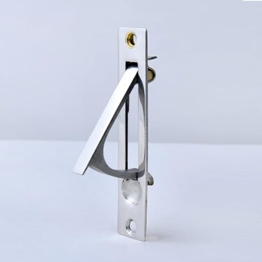 Dontay Pocket Door HandlesStainless Steel 304 Edge PullHidden Handle HardwareFlush Mount Sliding Door Pull for Bathroom CabinetsDrawers1Polished Chrome