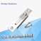Dontay Pocket Door HandlesStainless Steel 304 Edge PullHidden Handle HardwareFlush Mount Sliding Door Pull for Bathroom CabinetsDrawers1Silvery