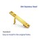 Dontay Pocket Door HandlesStainless Steel 304 Edge PullsHidden Handle HardwareFlush Mount Sliding Doors Pull for Bathroom CabinetsDrawers1Satin Brass