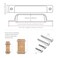 Dosoye 5 Packs 334in96mm Drawer PullsBrushed Gold Brass Cabinet Cup Pulls Kitchen Hardware Cabinet Handles Cabinet Pulls Dresser Drawer Handles Knobs