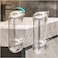 EHERDM 2PCS Suction Cup Door Handles PunchFree Waterproof Handle for Windows and Cabinets Removable Strong Hold Door Handles for Bathroom Kitchen Transparent