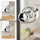 EHERDM 2PCS Suction Cup Door Knobs Powerful Glass Mirror Handle for Bathroom Removable Round Suction Cup Handle for Doors and Drawers Transparent