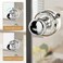 EHERDM 2PCS Suction Cup Door Knobs Powerful Glass Mirror Handle for Bathroom Removable Round Suction Cup Handle for Doors and Drawers Transparent