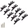 ESreake 10pcs Vintage Tree Twig Branch Cabinet Knobs Pulls HandleSingle Hole Zinc Alloy Drawer Pull Handle for Farmhouse Cabin Mountain House Kitchen Cupboard Dresser Single Hole 10 Pack Black