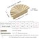 ESreake 6 Pack Semicircle Sunflower Brushed Gold Cabinet PullsBrass Drawer Handles KnobsHalf Round Kitchen Cabinet HandlesFinger Edge Pulls Knobs with Screws 6 Brushed Gold 25 Hole Center