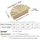 ESreake 6 Pack Semicircle Sunflower Brushed Gold Cabinet PullsBrass Drawer Handles KnobsHalf Round Kitchen Cabinet HandlesFinger Edge Pulls Knobs with Screws 6 Brushed Gold 25 Hole Center