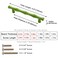 ESreake 6Pcs Bamboo Shape Solid Zinc Alloy Cabinet Knobs Handles Dresser Drawer Cabinet Cupboard Closet Door Pulls Decorative Furniture Accessories Knobs Length 49Hole Distance 38 Green