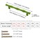ESreake 6Pcs Bamboo Shape Solid Zinc Alloy Cabinet Knobs Handles Dresser Drawer Cabinet Cupboard Closet Door Pulls Decorative Furniture Accessories Knobs Length 49Hole Distance 38 Green